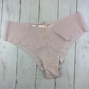 NWT Victoria’s Secret Pink Shimmer Cheeky No Show Panties Underwear Size XL